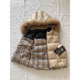 バーバリー(BURBERRY)の[未使用タグ付]バーバリーダウンベスト　リバーシブル　キッズ　120A(ジャケット/上着)