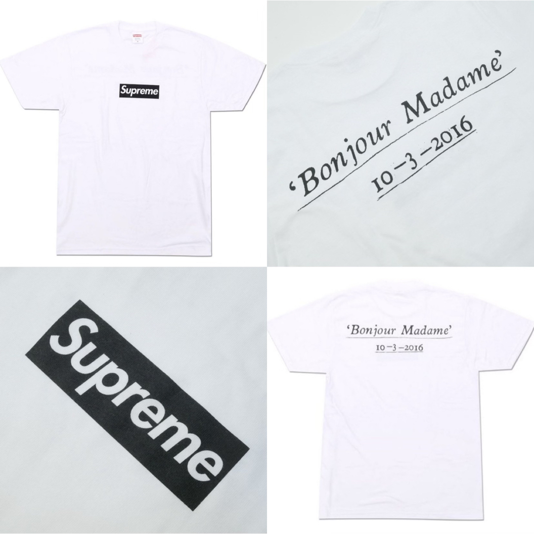 美品 Supreme Paris パリ Box Logo Tee シュプリーム