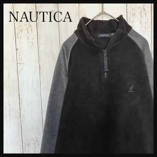 ノーティカ(NAUTICA)のZ932ノーティカ ハーフジップフリースワンポイント刺繍ロゴツートーン(その他)