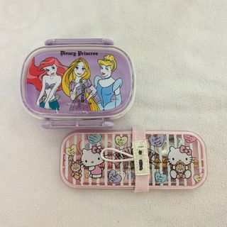 サンリオ(サンリオ)の★お弁当箱＆カトラリーセット★　子供用　キッチン用品　ランチボックス　カトラリー(弁当用品)