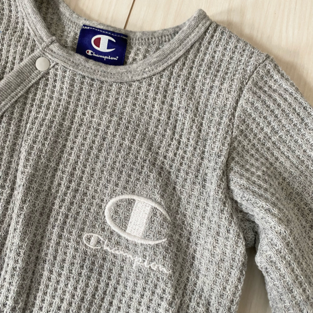 Champion(チャンピオン)の長袖 ロンパース 60-70 チャンピオン エドウィン キッズ/ベビー/マタニティのベビー服(~85cm)(ロンパース)の商品写真