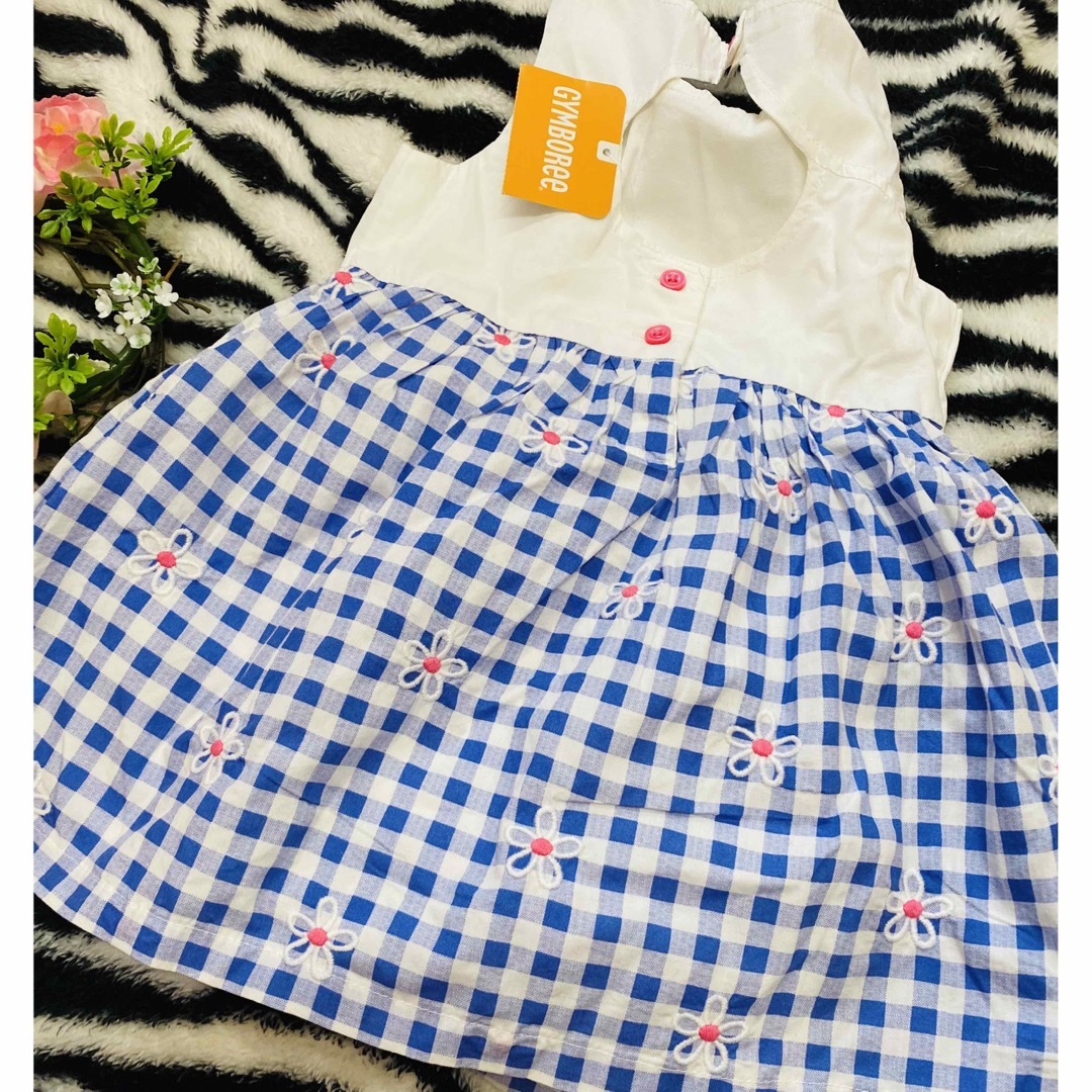 GYMBOREE(ジンボリー)のジンボリー　半袖　ワンピース　インナーパンツ付き　新品　タグ付き　80 キッズ/ベビー/マタニティのベビー服(~85cm)(ワンピース)の商品写真