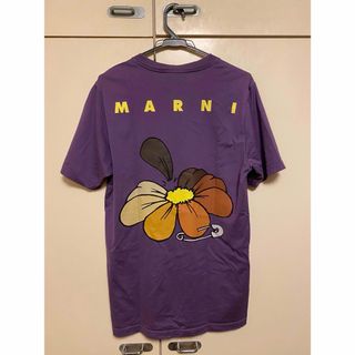 MARNI　ロゴ刺繍プリントＴシャツ