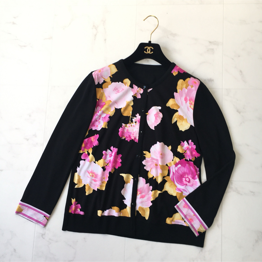 美品 LEONARD レオナール カンカン ストレッチ カットソー トップス 美品 LEONARD レオナール カンカン ストレッチ カットソー トップス