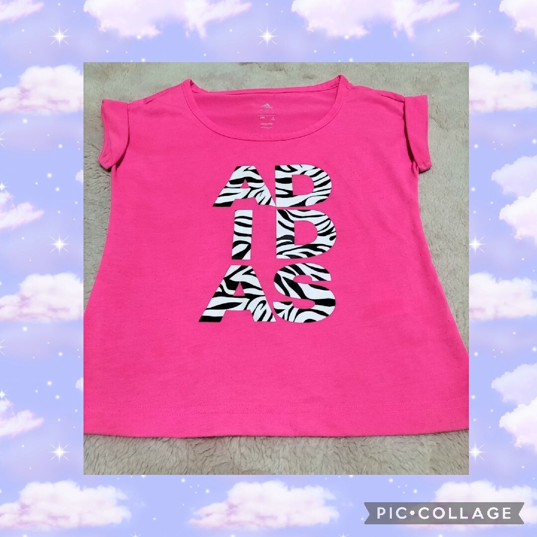 adidas(アディダス)の♡ adidas 半袖 ♡ キッズ/ベビー/マタニティのキッズ服女の子用(90cm~)(Tシャツ/カットソー)の商品写真