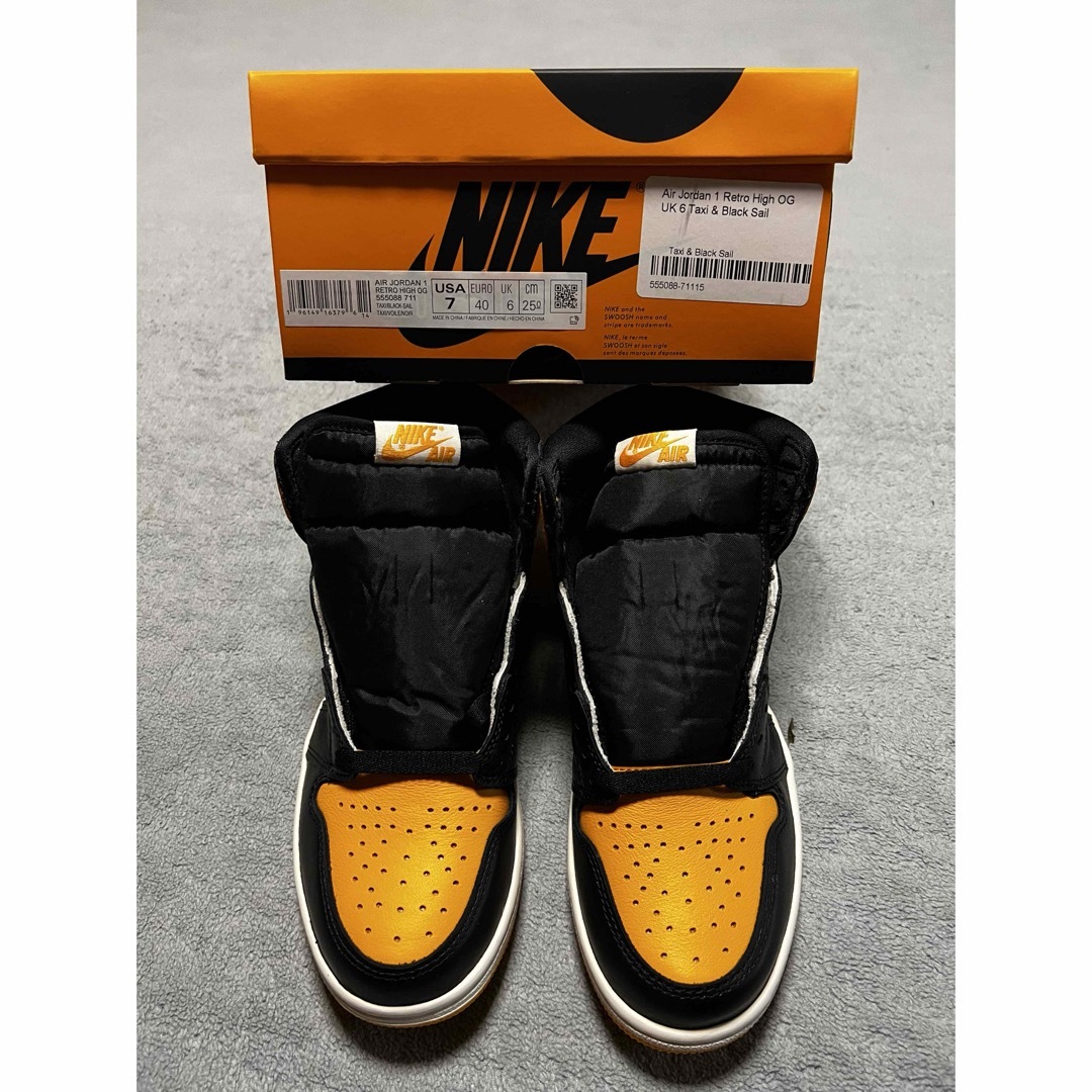 Jordan Brand（NIKE）(ジョーダン)のUS7 25センチAir Jordan 1 Retro High OG Taxi メンズの靴/シューズ(スニーカー)の商品写真