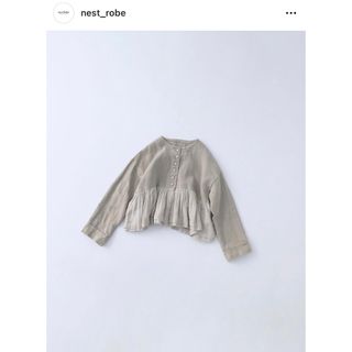 ネストローブ(nest Robe)のみるくさま専用♡ネストローブ ヘビーリネン×ガーゼ ショートジャケット(ノーカラージャケット)