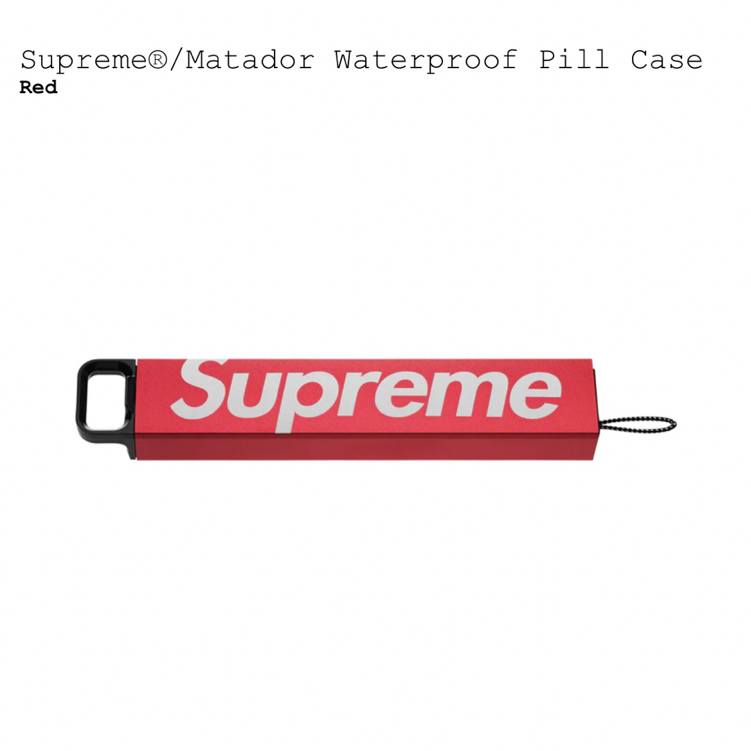 ファッション小物Supreme Pill Case Red シュプリーム ピル ケース