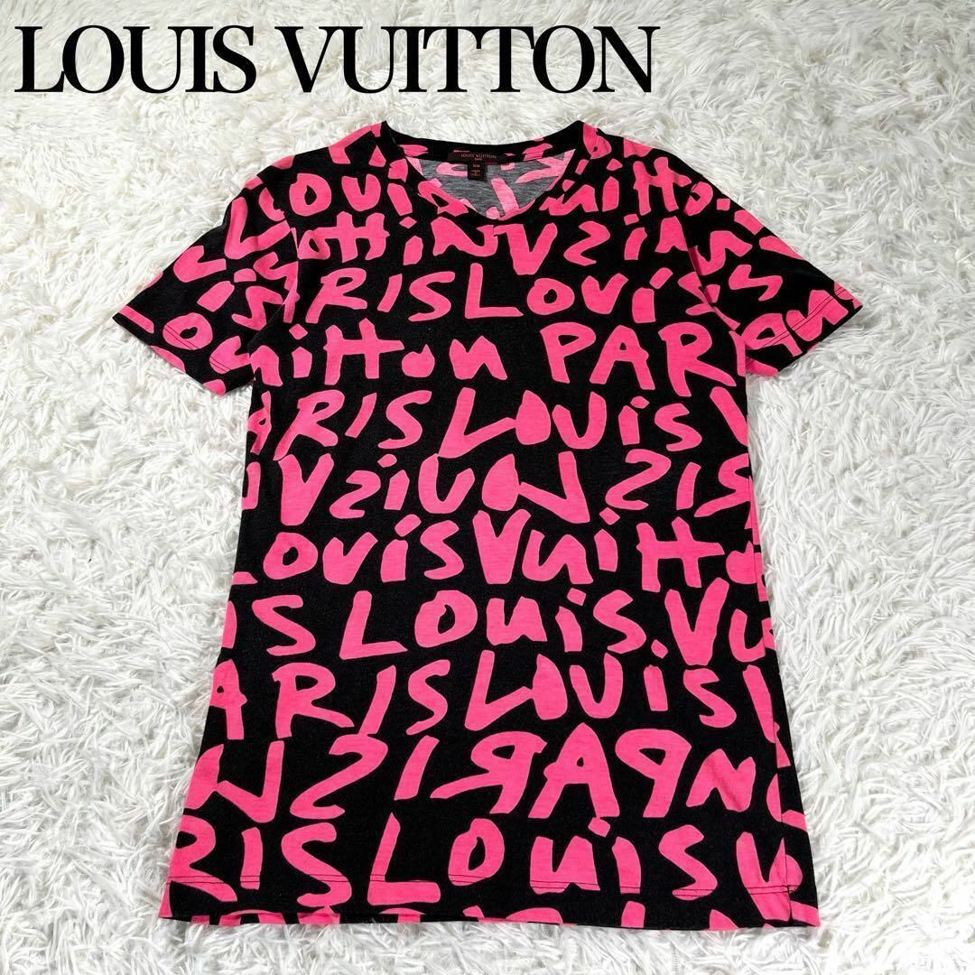【極美品】LOUIS VUITTON モノグラムグラフィティ半袖Tシャツ　ピンク