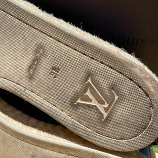 【極美品】LOUIS VUITTON ルイヴィトン　エスパドリーユ　ロゴ　デニム