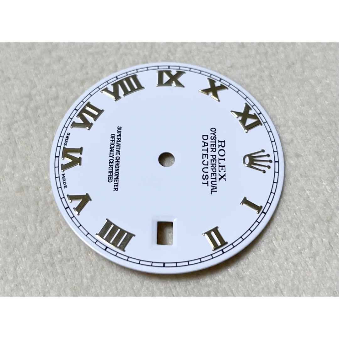 ROLEX - 純正 超美品 ロレックス デイトジャスト 白 ローマン ROLEX - 純正 超美品 ロレックス デイトジャスト 白 ローマン