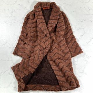 定価30万円　ミッソーニmissoni 定番ジグザグ柄　コート　美品　サイズ44