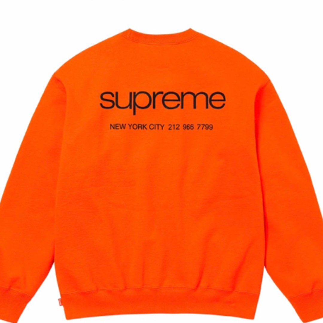 Supreme NYC Crewneck Dark Orange Mサイズ