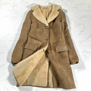 ジルサンダー(Jil Sander)の【美品】JIL SANDER ジルサンダー　ムートンコート　裏ボア　ランチコート(毛皮/ファーコート)