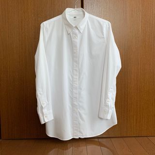 ユニクロ(UNIQLO)のコットンロングシャツ（長袖）(シャツ/ブラウス(長袖/七分))