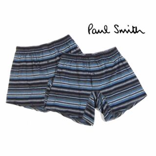 ポールスミス(Paul Smith)の【ポールスミス/Paul Smith】メンズニットトランクス・M・ボーダー×2枚(トランクス)