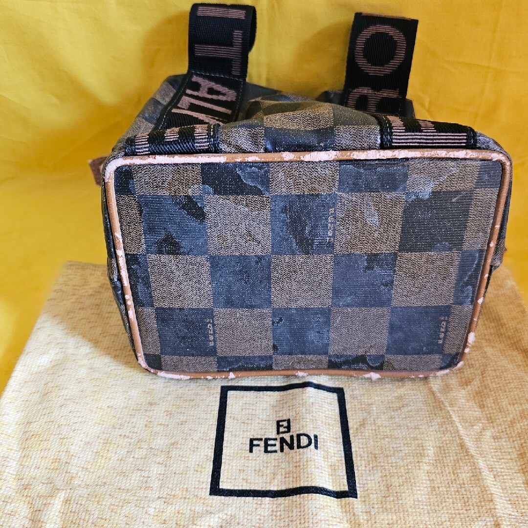 FENDI(フェンディ)のFENDIブロックチェック　手提げカバン レディースのアクセサリー(その他)の商品写真