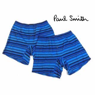 ポールスミス(Paul Smith)の【ポールスミス/Paul Smith】メンズニットトランクス・M・ボーダー×2枚(トランクス)