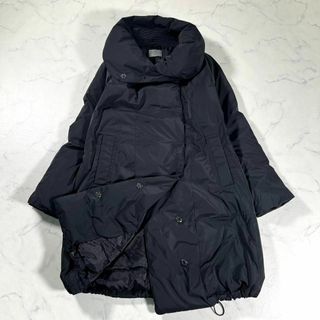 極美品✨Theory セオリーリュクス　ノーカラーライトダウンコートベージュ　L