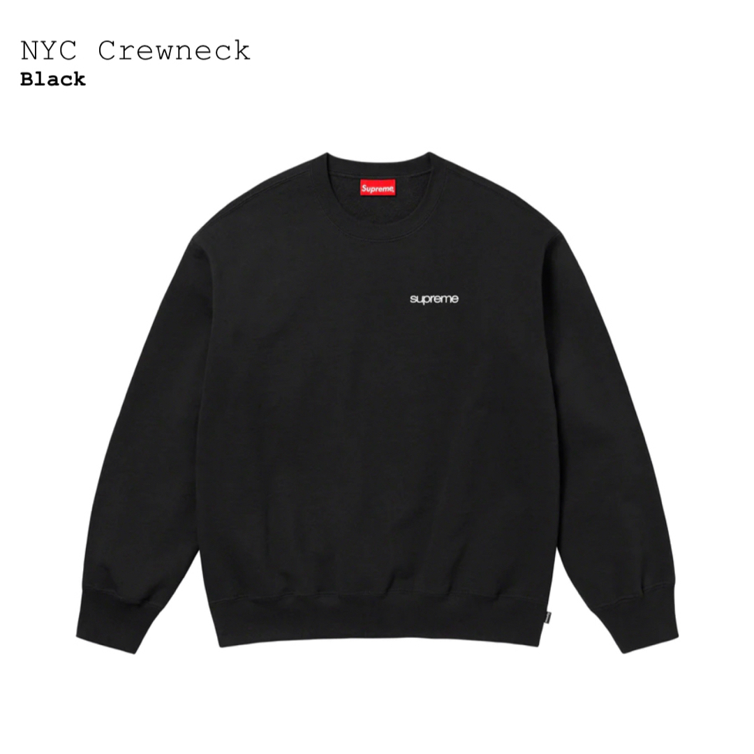 Supreme NYC Crewneck スウェット BLACK黒 M 新品 1