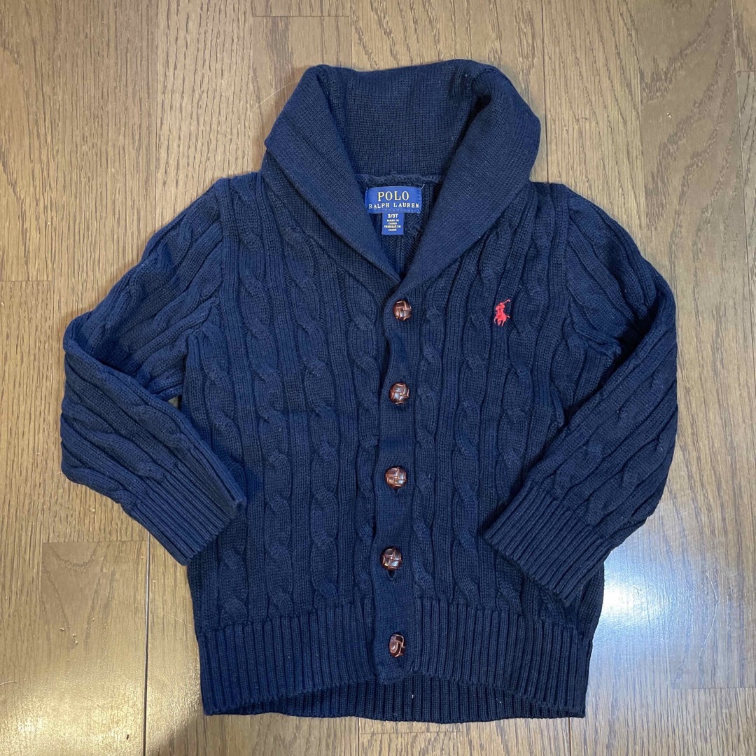 POLO RALPH LAUREN(ポロラルフローレン)のPOLO RALPH LAUREN カーディガン　3T キッズ/ベビー/マタニティのキッズ服女の子用(90cm~)(カーディガン)の商品写真