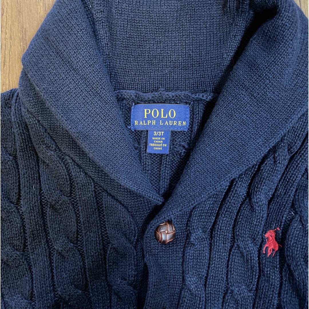 POLO RALPH LAUREN(ポロラルフローレン)のPOLO RALPH LAUREN カーディガン　3T キッズ/ベビー/マタニティのキッズ服女の子用(90cm~)(カーディガン)の商品写真