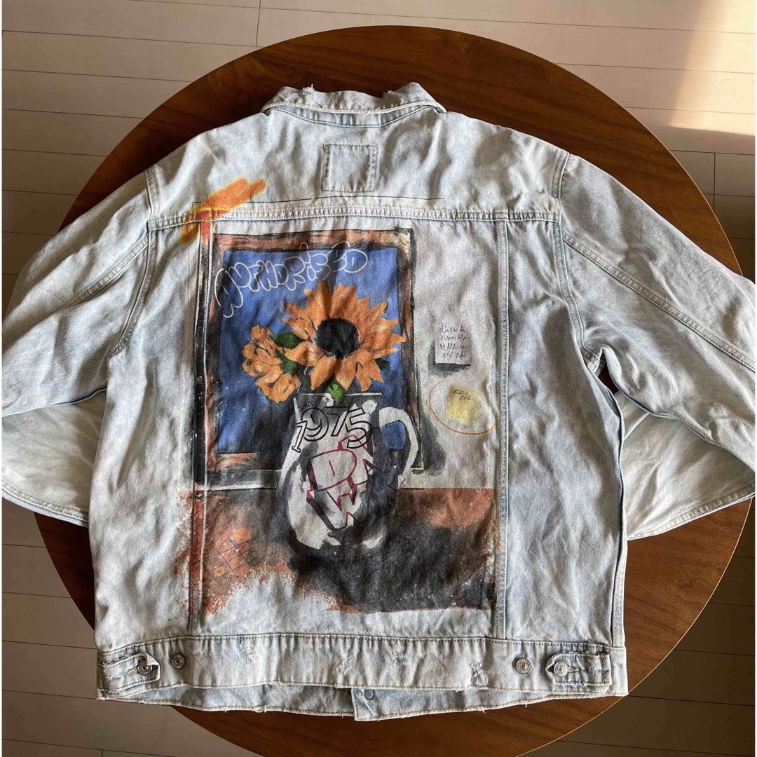 ZARA バッグプリントGジャン(ダメージ加工) | フリマアプリ ラクマ