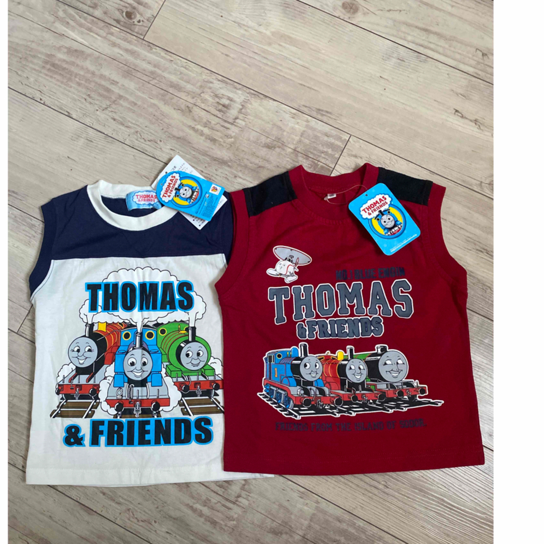 トーマス　未使用　2枚セット キッズ/ベビー/マタニティのキッズ服男の子用(90cm~)(Tシャツ/カットソー)の商品写真