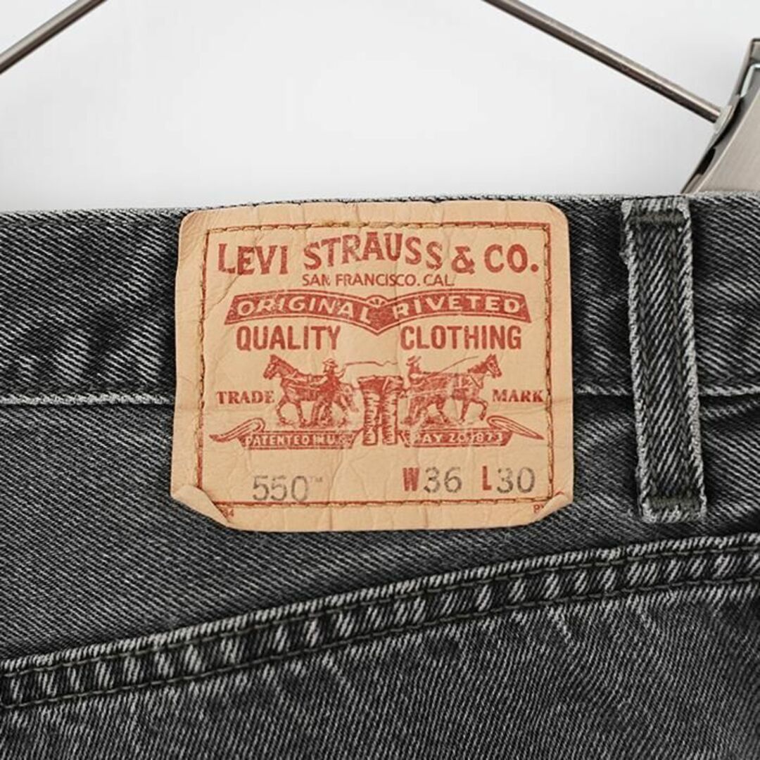 Levi's - W36 Levi's リーバイス550 ブラックデニム 00s バギーパンツ