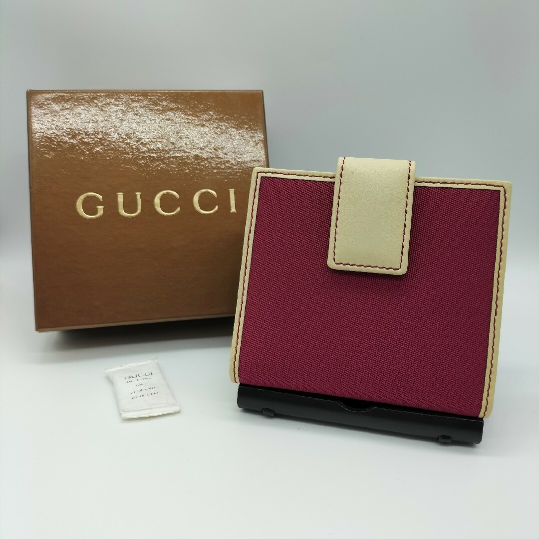 Gucci(グッチ)の美品☆グッチ 折り財布 クルーズ ベージュ レディースのファッション小物(財布)の商品写真