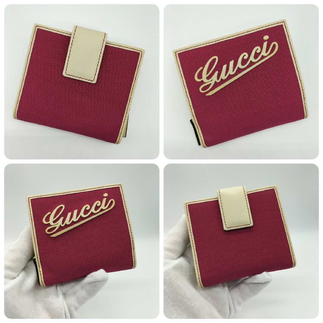 Gucci(グッチ)の美品☆グッチ 折り財布 クルーズ ベージュ レディースのファッション小物(財布)の商品写真