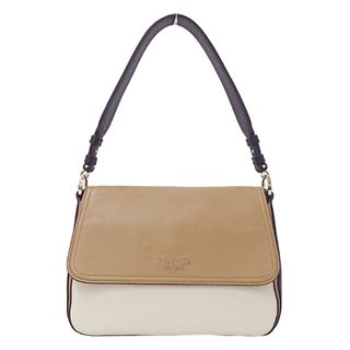 ケイトスペードニューヨーク(kate spade NEW YORK)のケイトスペード Kate Spade バッグ レディース ブランド ハンドバッグ ショルダーバッグ 2way レザー ベージュ ブラック ホワイト おしゃれ 手提げ 肩がけ おでかけ シンプル 【中古】(ハンドバッグ)