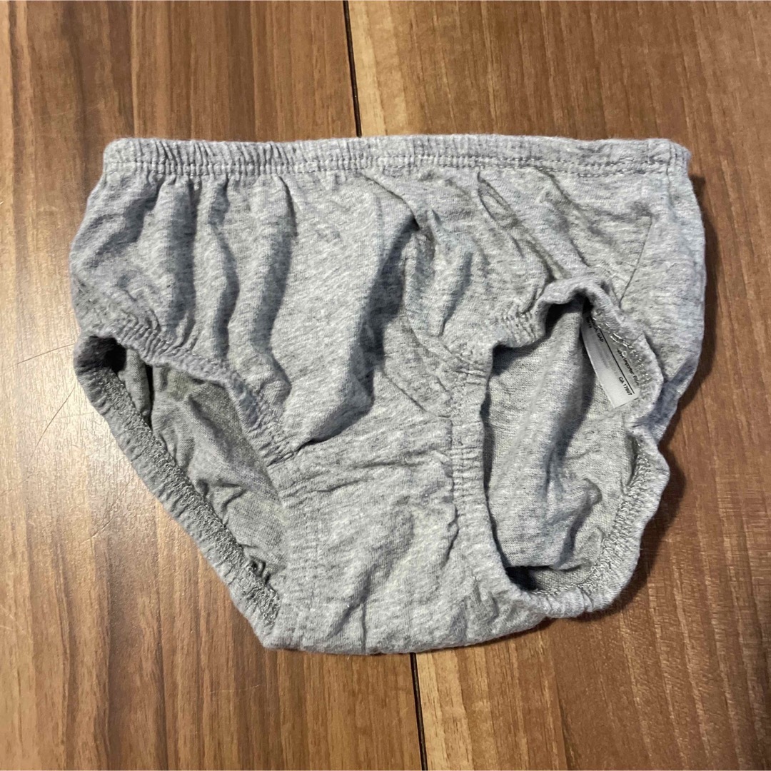 GAP(ギャップ)のGAP スウェットワンピース　見せパン付き　グレー系　ラメ入り　80cm キッズ/ベビー/マタニティのベビー服(~85cm)(ワンピース)の商品写真