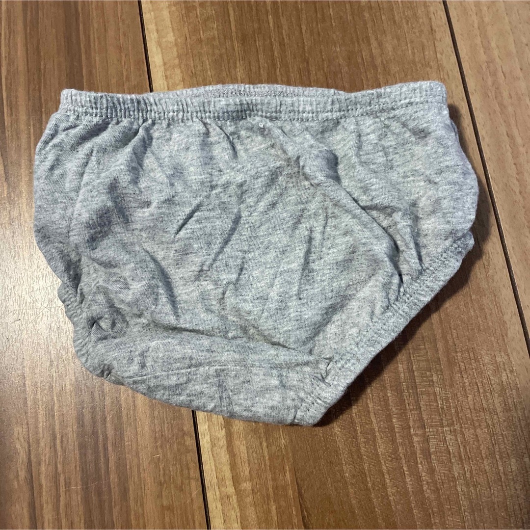 GAP(ギャップ)のGAP スウェットワンピース　見せパン付き　グレー系　ラメ入り　80cm キッズ/ベビー/マタニティのベビー服(~85cm)(ワンピース)の商品写真