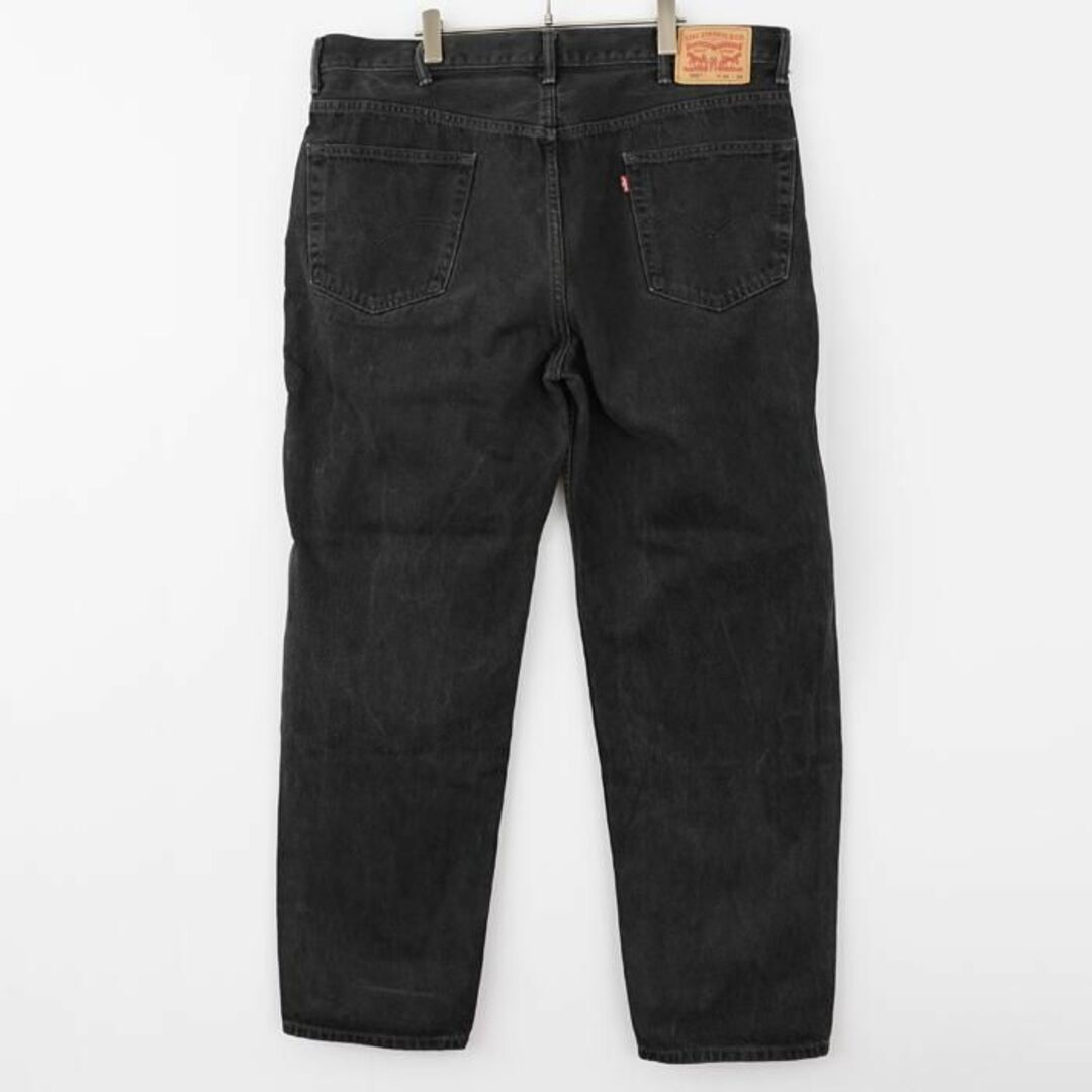 W42 Levi's リーバイス550 ブラックデニム バギーパンツ ワイド 黒 2