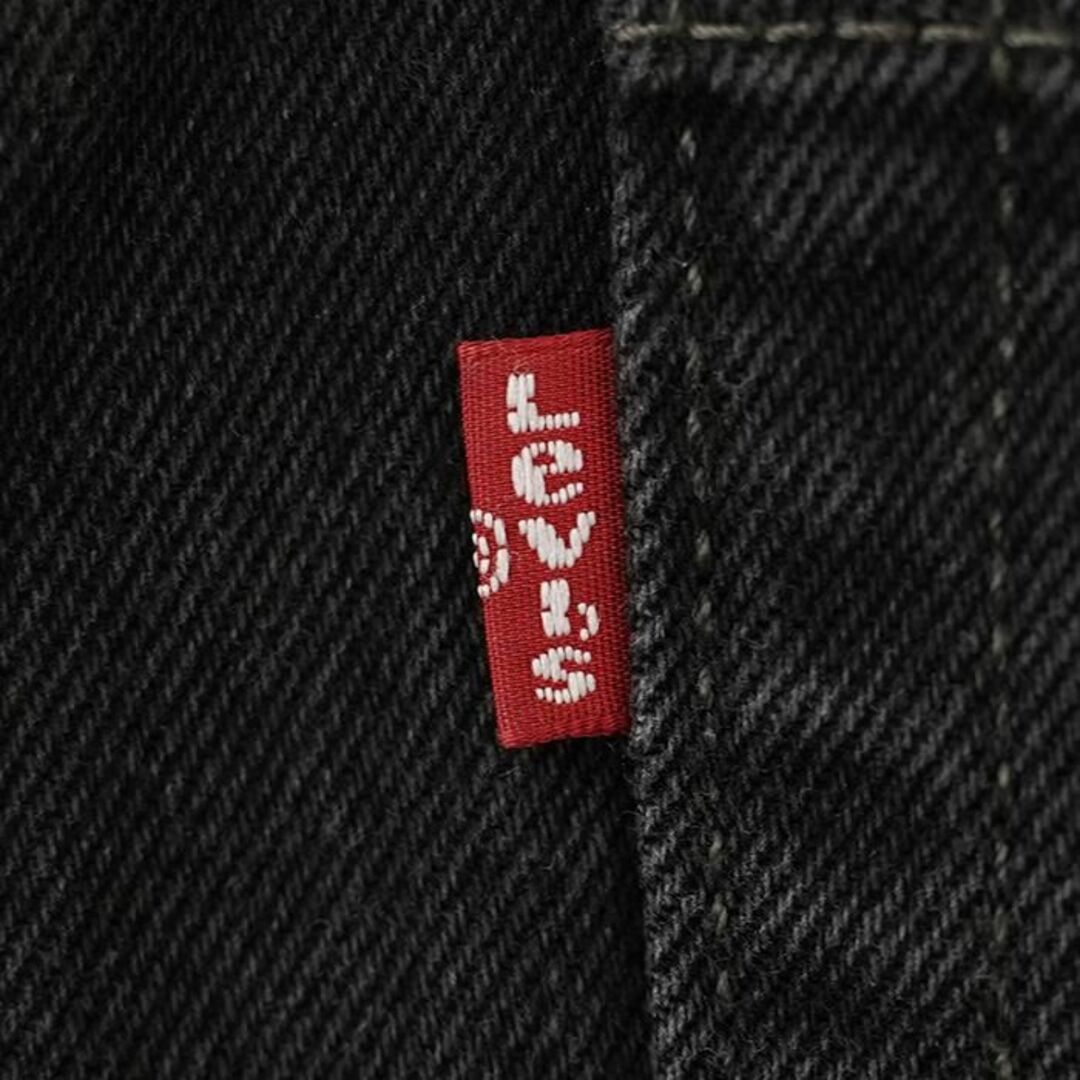 W42 Levi's リーバイス550 ブラックデニム バギーパンツ ワイド 黒 5