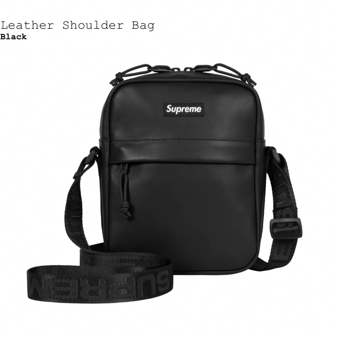 supremeSupreme Leather Shoulder Bag