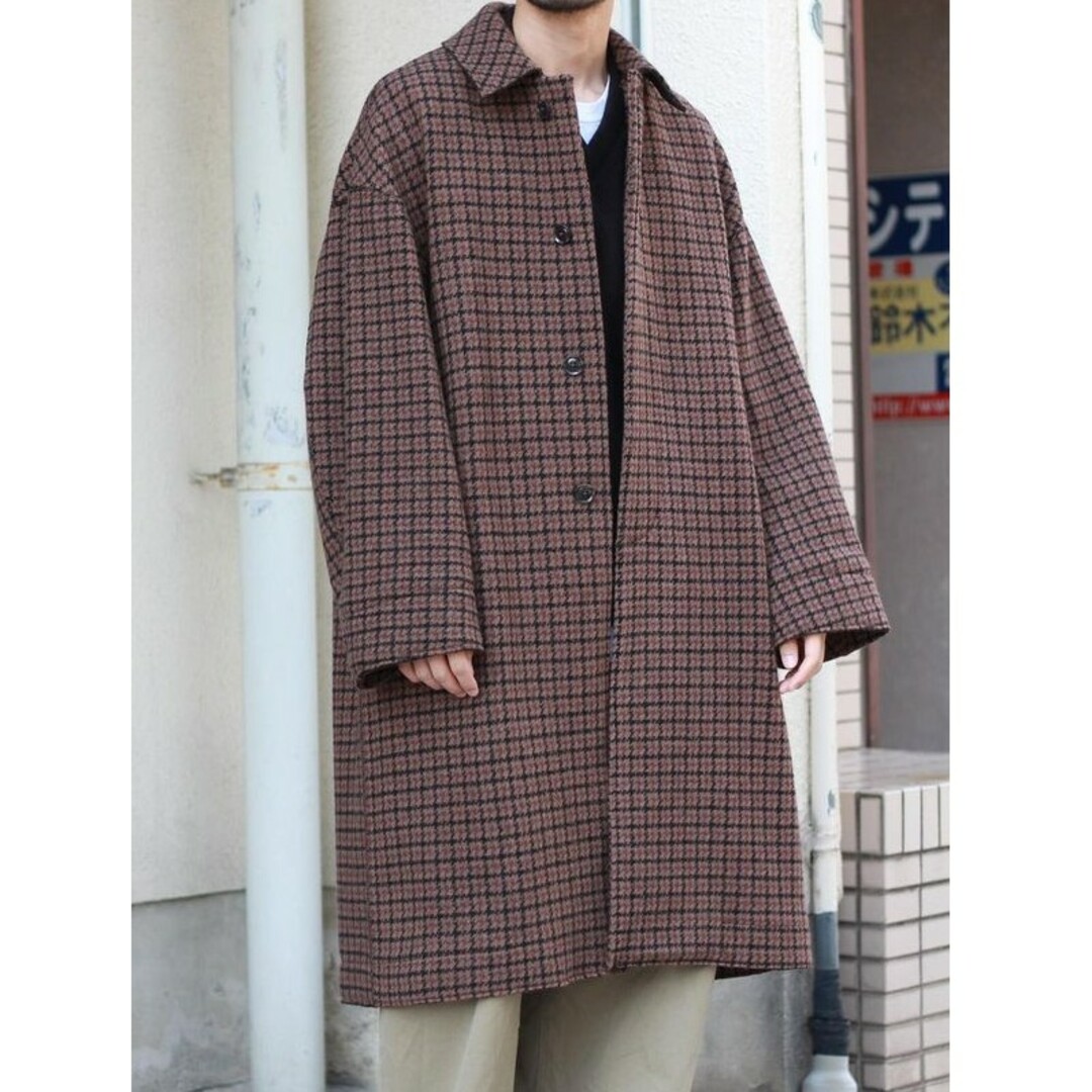 最終値下げDOUBLE JQUARD KNIT BAL COLLAR COAT