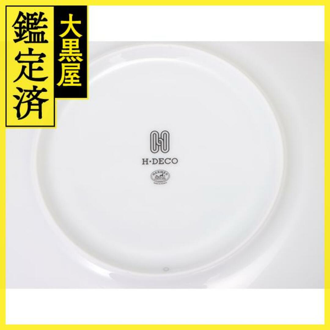 HERMES　エルメス　食器　Hデコ　サークルプレート　ブラック　陶器【430】