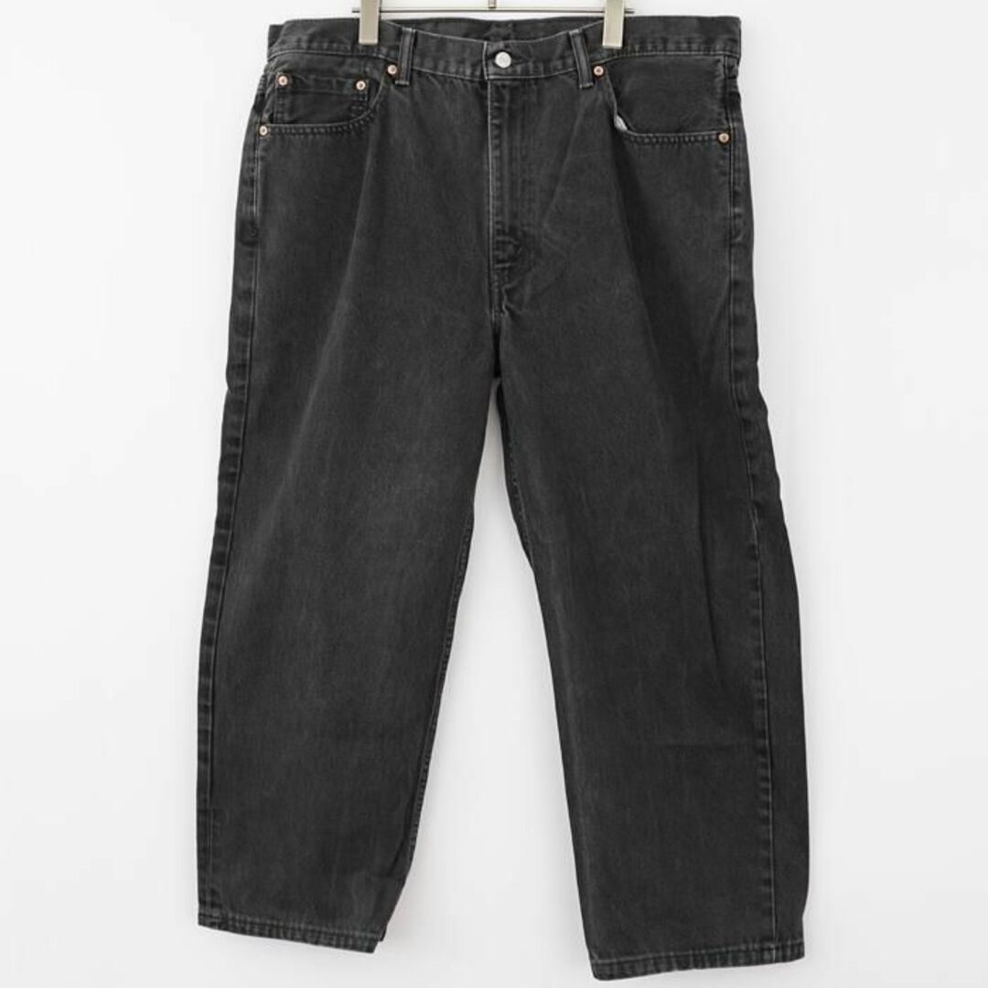 W40 Levi's リーバイス550 ブラックデニム バギーパンツ ワイド 黒 1