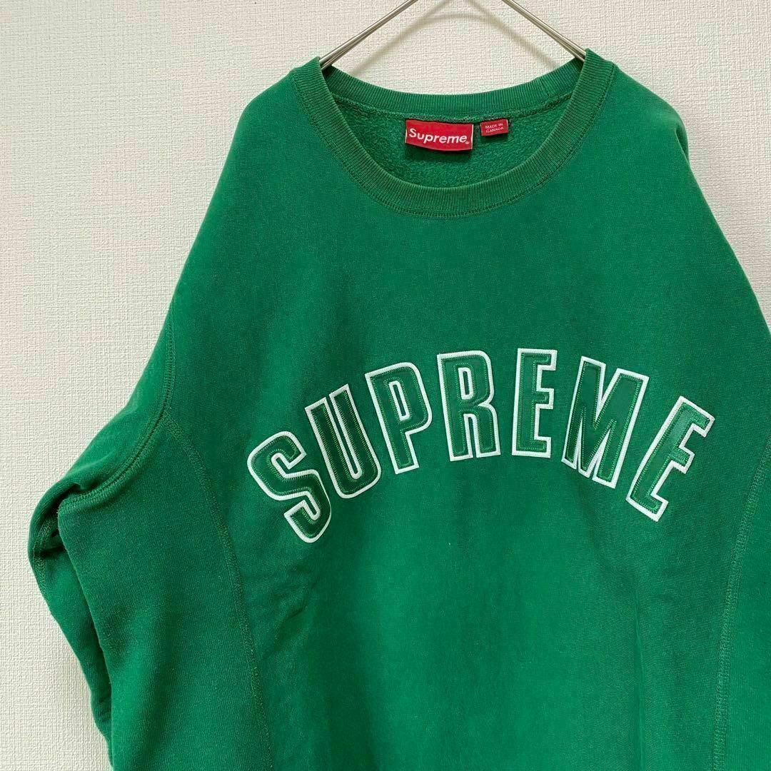 希少カラー Supreme シュプリーム スウェット アーチロゴ　刺繍入り