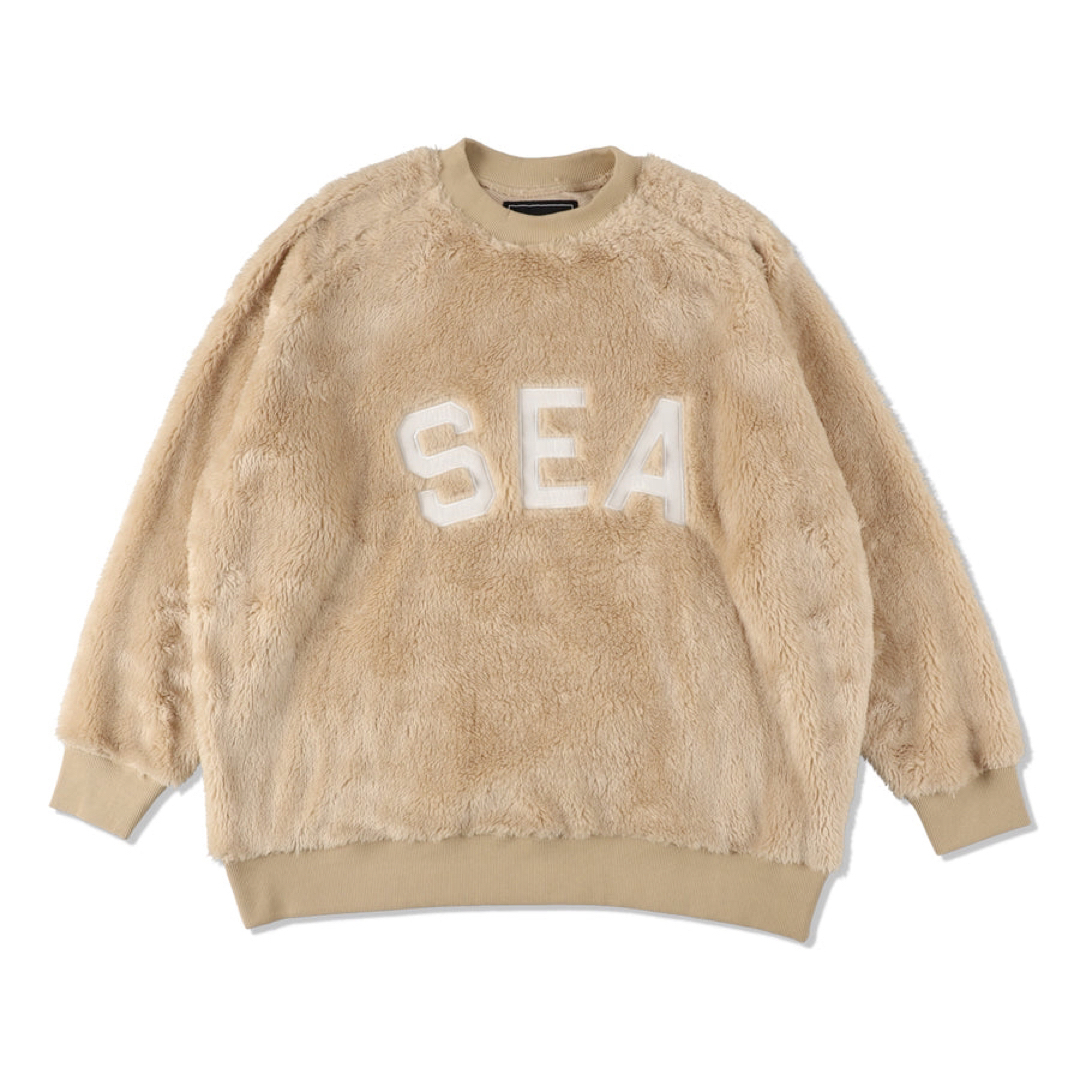 WIND AND SEA(ウィンダンシー)のWIND AND SEA Fleece Crew Neck "Beige" メンズのトップス(スウェット)の商品写真