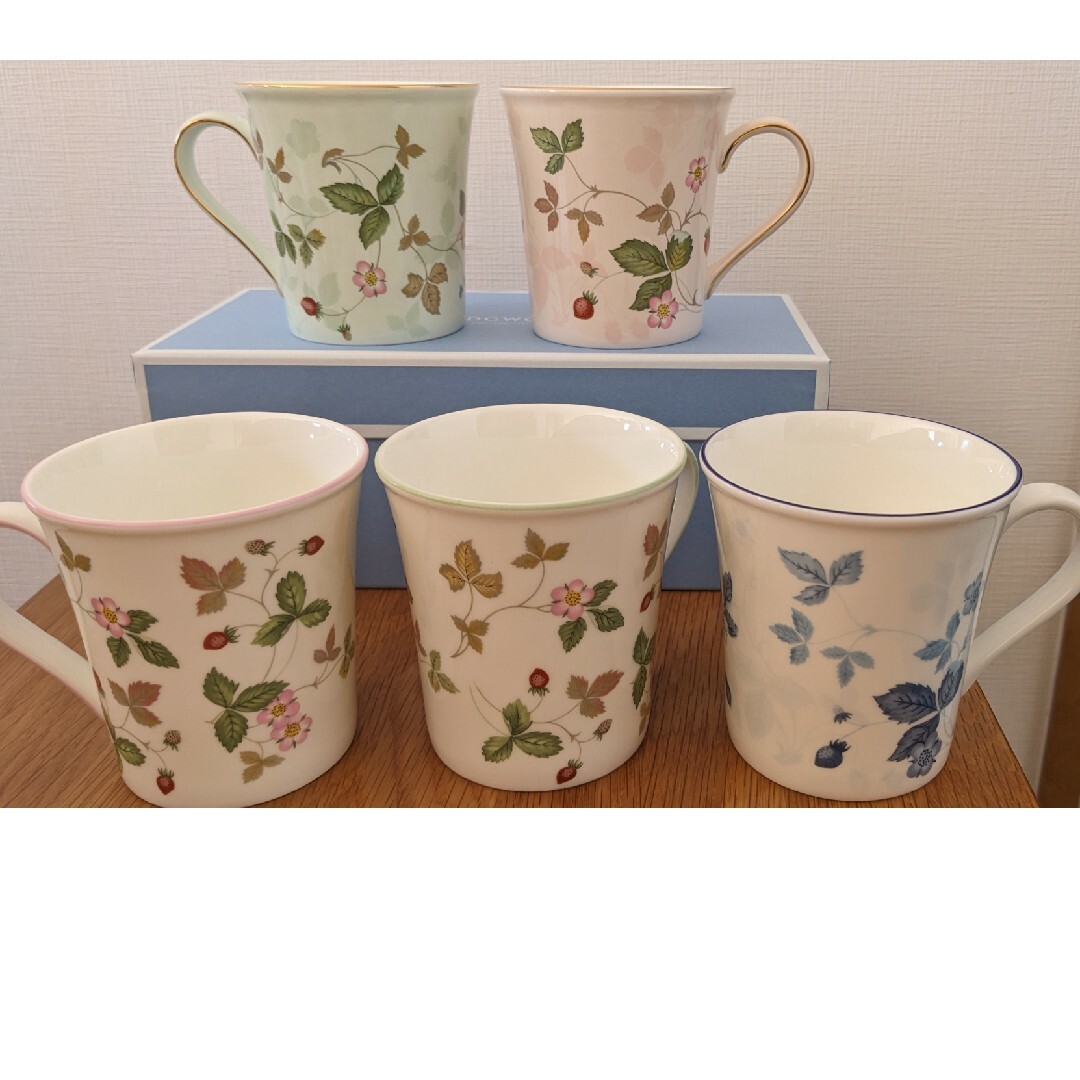 新品WEDGWOOD ウェッジウッドマグカップ5点セット