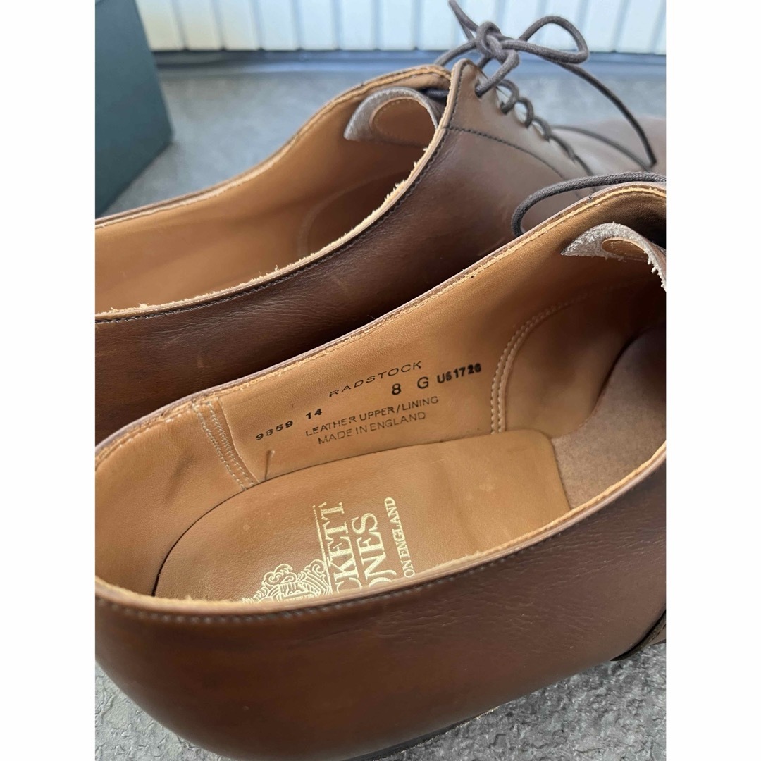 Crockett&Jones(クロケットアンドジョーンズ)のクロケットジョーンズ RADSTOCK ブラウン　ストレートチップ　サイズ8G メンズの靴/シューズ(ドレス/ビジネス)の商品写真