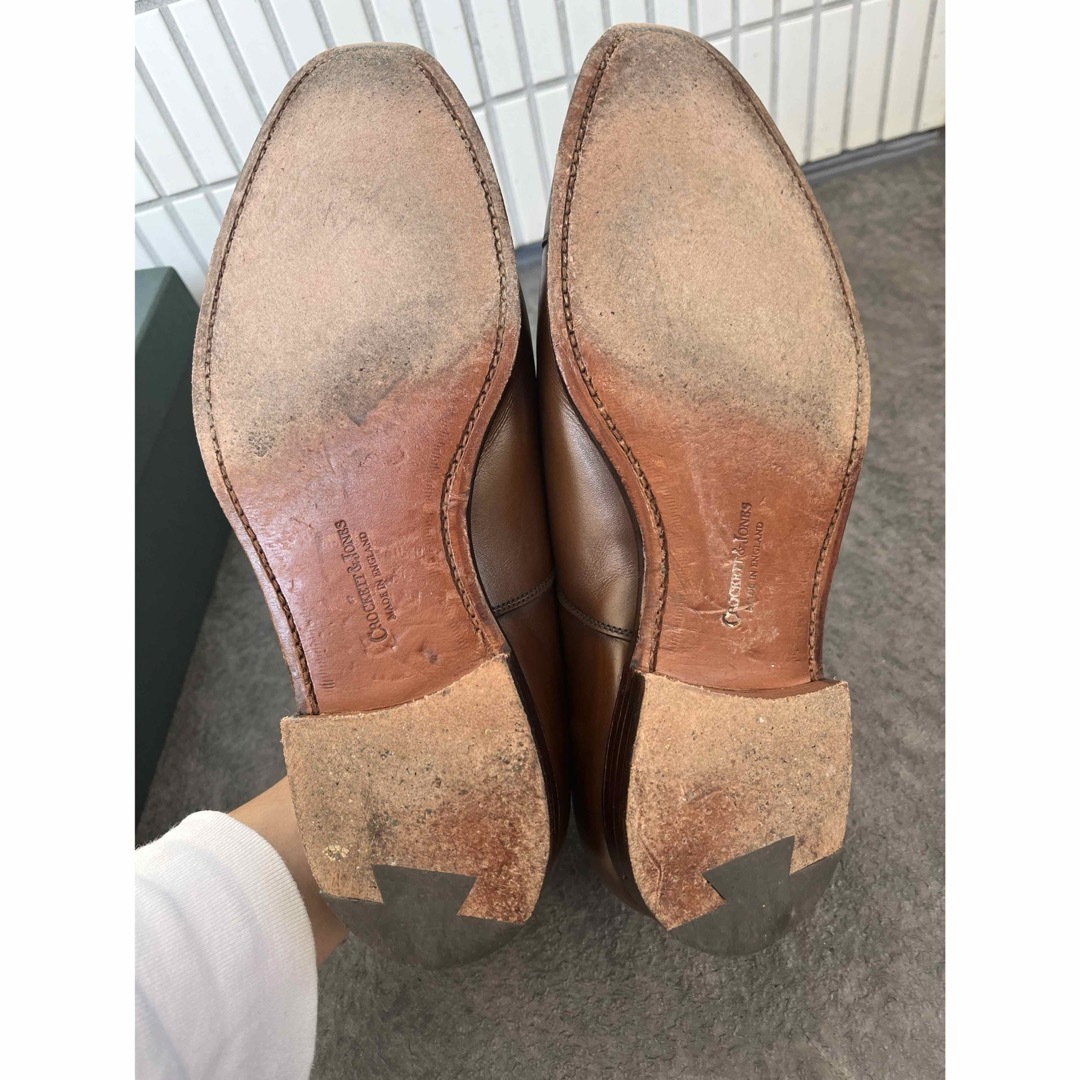 Crockett&Jones(クロケットアンドジョーンズ)のクロケットジョーンズ RADSTOCK ブラウン　ストレートチップ　サイズ8G メンズの靴/シューズ(ドレス/ビジネス)の商品写真