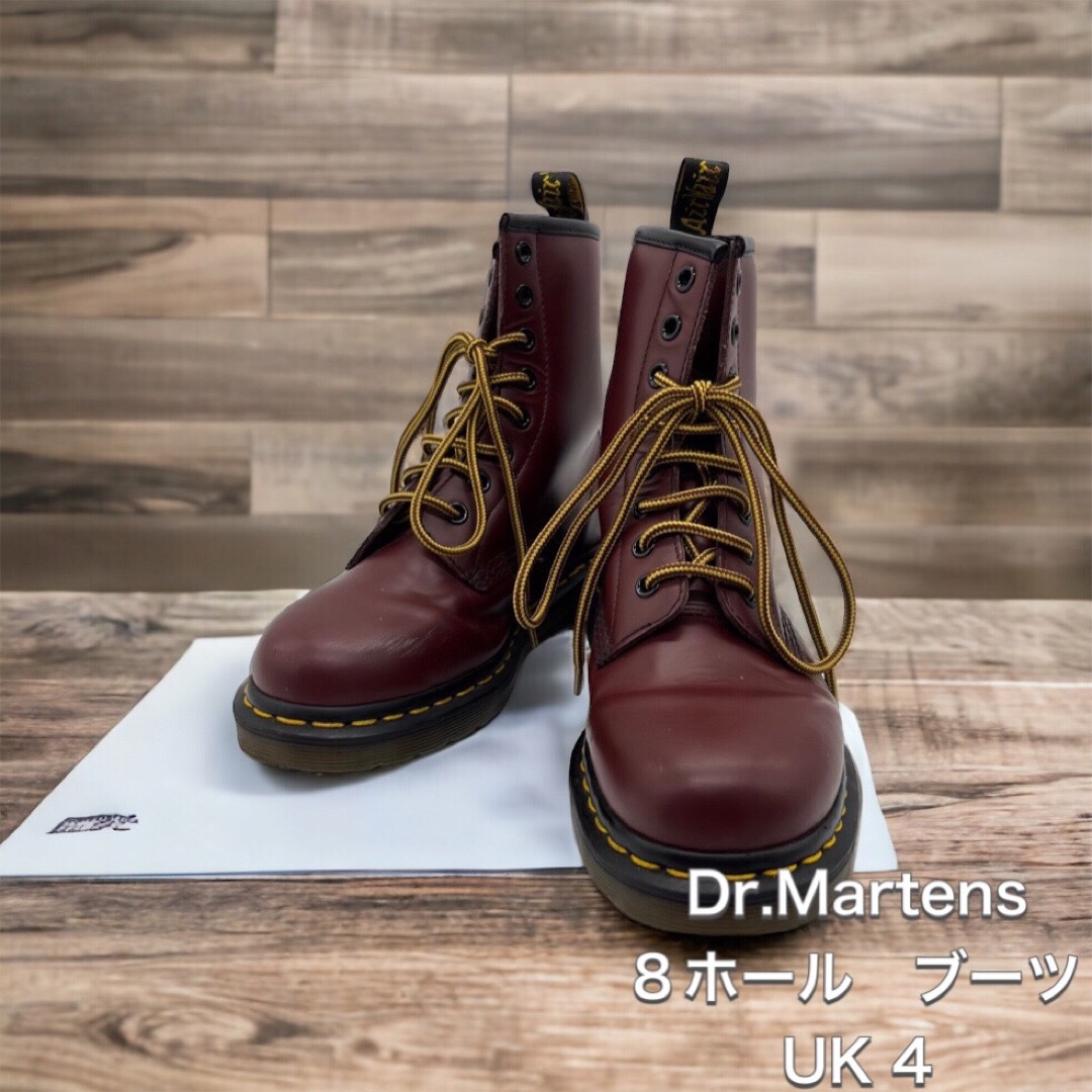 ドクターマーチン 42 ワイン 8ホール ブーツ - ブーツ
