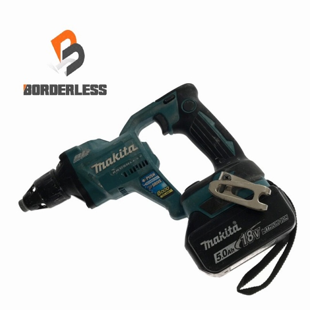 ☆品☆makita マキタ 18V 充電式スクリュードライバー FS600D 5.0Ahバッテリー1個(BL1850B)付 コードレス ボード用ドライバー 80183