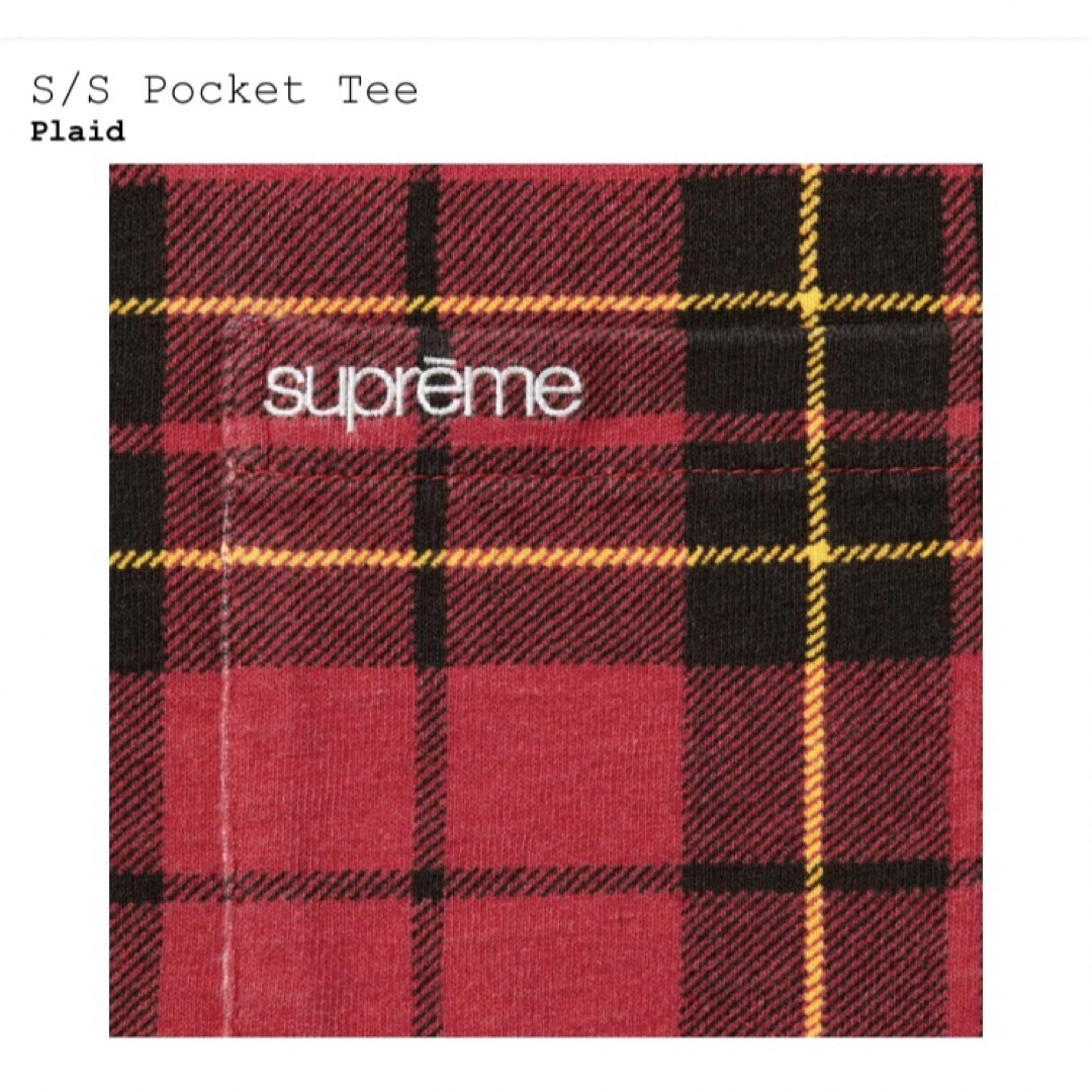 Supreme 23fw S/S Pocket Tee