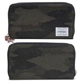 ポーター(PORTER)のPORTER ポーターカモフラ柄コットン長財布ESSENTIAL DESIGNS(長財布)