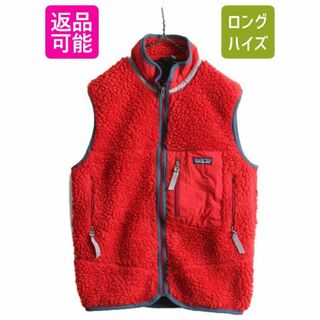 美品【Patagonia】パタゴニア レトロベスト　ベージュ×レッド